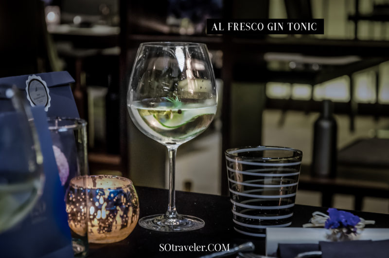 เครื่องดื่ม : AL FRESCO GIN TONIC