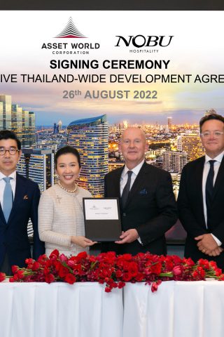 AWC signs the exclusive Thailand-wide development agreement with Nobu Hospitality