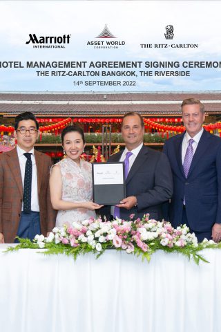 AWC signs agreement with Marriott International for The Ritz-Carlton Bangkok, The Riverside