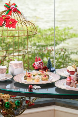 Festive Afternoon Tea Lobby Lounge Shangri-La Bangkok Christmas 2022 new year 2023