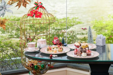 Festive Afternoon Tea Lobby Lounge Shangri-La Bangkok Christmas 2022 new year 2023