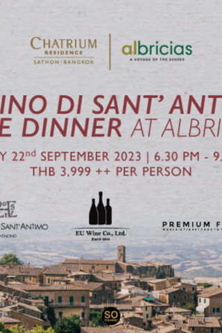 Albricias Wine dinner 22 Sep 23 Chatrium Sathon