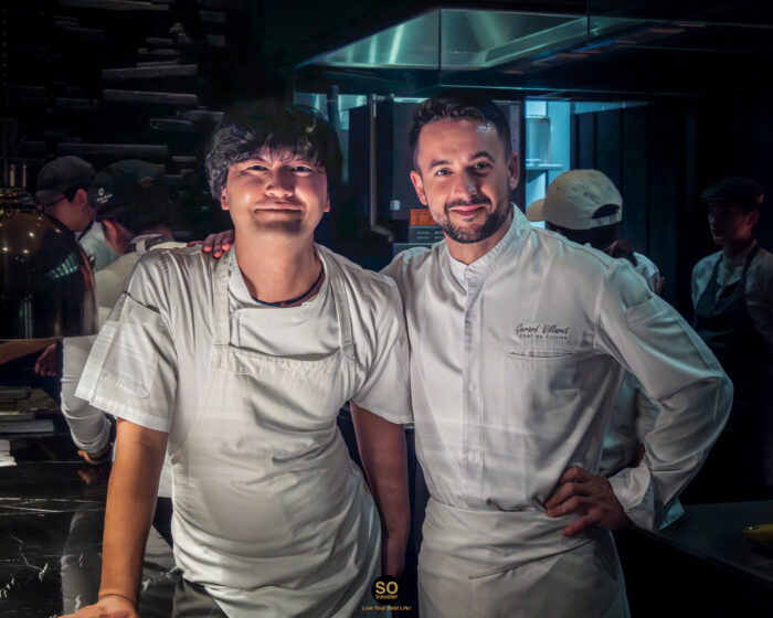 Left: Chef Shunsuke(Resonance Bkk)
Right: Chef Gerard (Elements, inspired by Ciel Bleu)